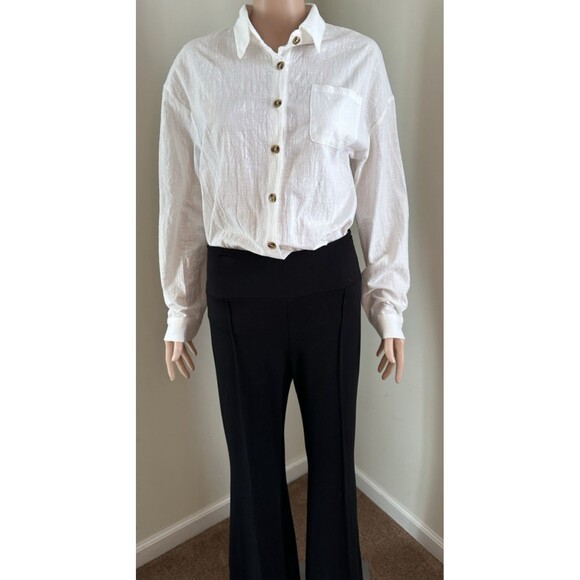 M. Rena  Black Large flared pants with front seems NICE! - Picture 7 of 10